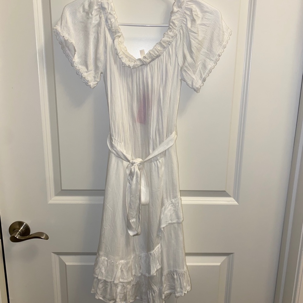 White off the shoulder dress